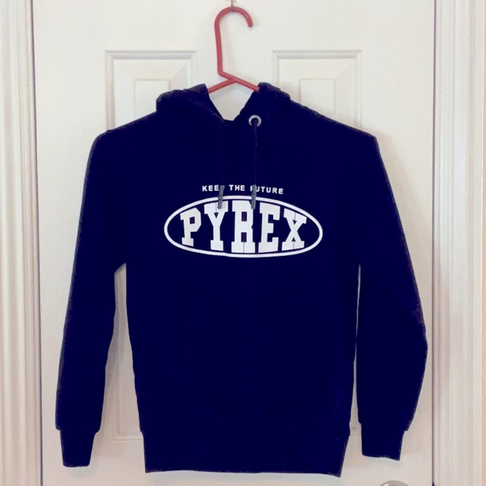Pyrex Black Hoodie with White Logo - Kids